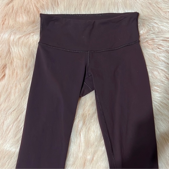 Lululemon Wunder Under Crop Plum leggings size 2 - Picture 8 of 11